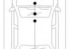 Трос ручного тормоза правый DB W123 76-85 COFLE 10.936 (фото 2)