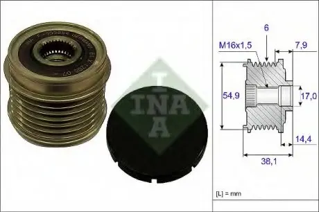 Шків генератора INA 535017610