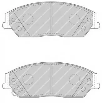 Комплект тормозных колодок, дисковый тормоз FERODO FDB4443 (фото 1)