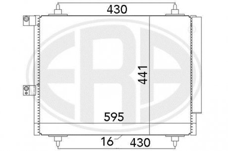 Радиатор кондиционера 1489398080 Citroen ERA 667063 (фото 1)