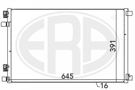 Радіатор кондиціонера 8200115543 Renault ERA 667021 (фото 1)