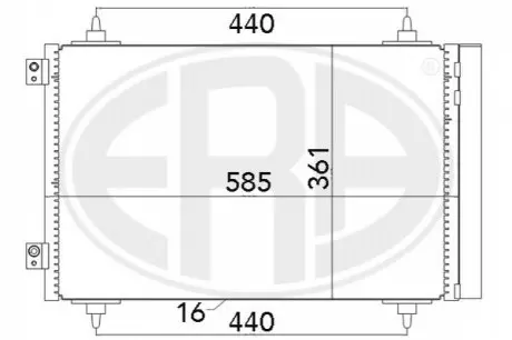 Радіатор ERA 667016