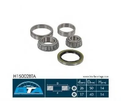 Комплект подшипника ступицы колеса BTA H15002BTA