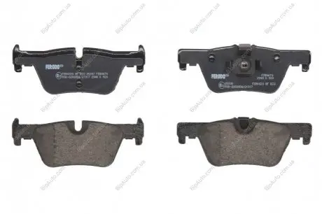 Дисковые тормозные колодки, комплект FERODO FDB4670