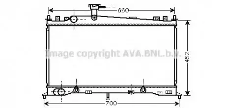 Радиатор MAZDA 6 18/20 AT +-AC 02- (Ava) AVA COOLING MZ2161