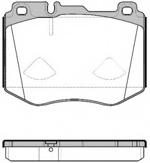 Комплект тормозных колодок, дисковый тормоз REMSA 160400 (фото 1)