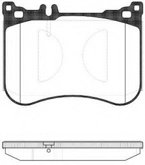 Комплект тормозных колодок, дисковый тормоз REMSA 153400 (фото 1)