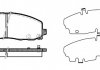 Комплект гальмівних колодок, дискове гальмо REMSA 148404
