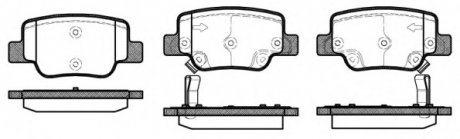 Комплект тормозных колодок, дисковый тормоз REMSA 145202