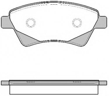 Комплект гальмівних колодок, дискове гальмо REMSA 097620 (фото 1)