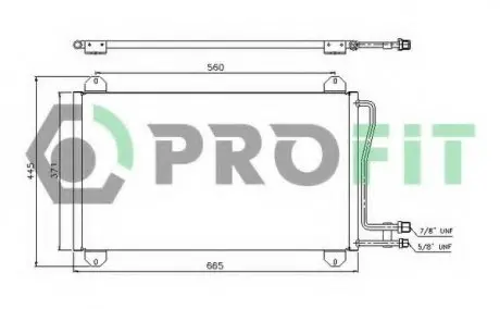 Конденсатор, кондиционер PROFIT PR3546C1 (фото 1)