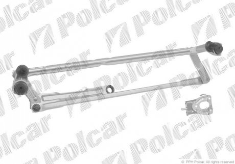 Механізм з/очисників без моторчика VOLKSWAGEN GOLF V (1K) 10.03-05.09 (PJ) Polcar 9513MWP1 (фото 1)