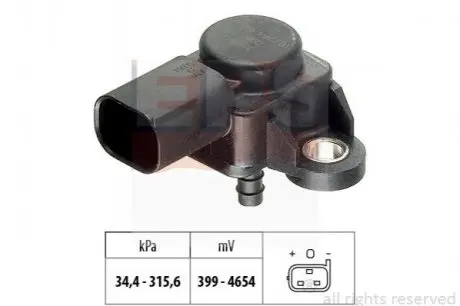 Датчик інтеркулєра (чорний) MB Vito 639 EPS 1.993.165