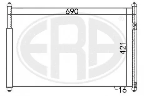 Радіатор кондиціонера 9531064J00 Suzuki ERA 667080