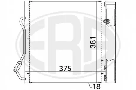 Радиатор кондиционера 0001632V003 Smart ERA 667042