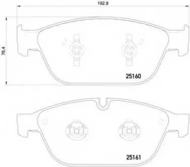 Гальмівні колодки дискові P85 128 BREMBO P85128