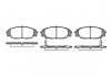 Комплект гальмівних колодок, дискове гальмо REMSA 073502