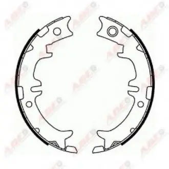 Колодки стояночного тормоза ABE C02077ABE