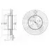 Тормозной диск DELPHI BG3755C
