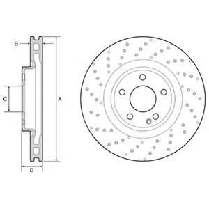Тормозные диски Delphi BG4658C