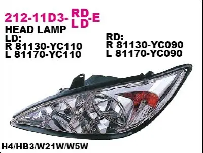 Фара передняя в сборе DEPO 21211D3RLDE