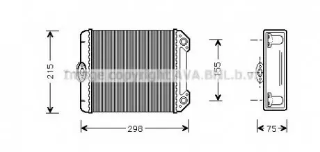 Теплообменник, отопление салона AVA QUALITY COOLING AVA COOLING MS6171