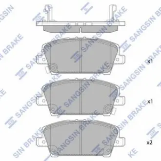 Тормозные колодки дисковые передние SANGSIN BRAKE Hi-Q (SANGSIN) SP1569
