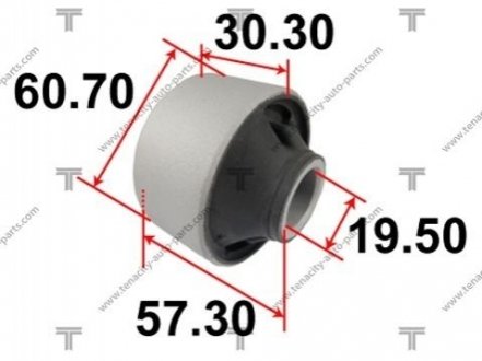 Сайлентблок переднего нижнего рычага TENACITY AAMSB1005