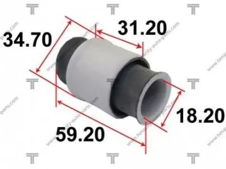 Сайлентблок рычага nissan tiida 04-12 TENACITY AAMNI1075