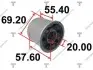 Сайлентблок переднего рычага задний R TENACITY AAMHO1064