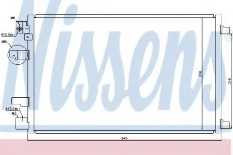 Конденсатор, кондиционер NISSENS 940041