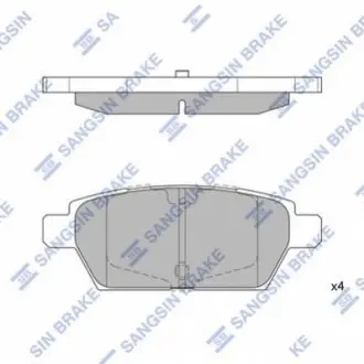 Колодки тормозные дисковые Sangsin Hi-Q (SANGSIN) SP1476