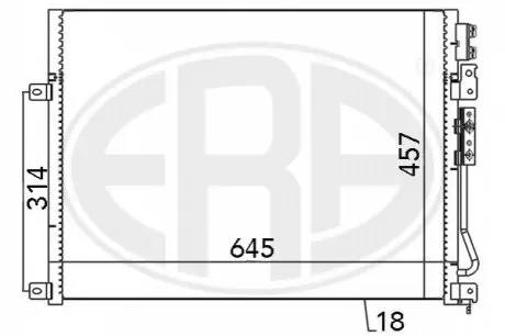Радіатор кондиціонера 55116928AA Jeep ERA 667028