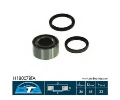 Комплект подшипника ступицы колеса BTA H18007BTA