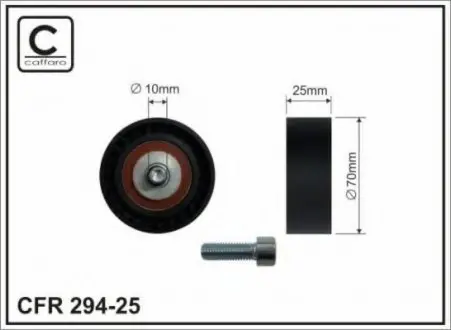 Натягувач паска клин. Bmw E34,E36 90- 294-25 CAFFARO 29425