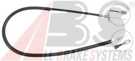 Трос, стояночная тормозная система A.B.S. A.B.S. K16388