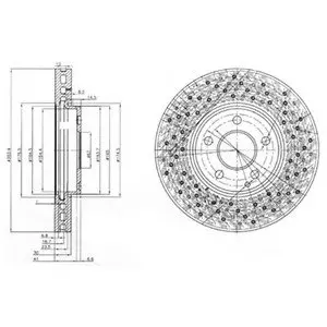 Тормозной диск Delphi BG3986