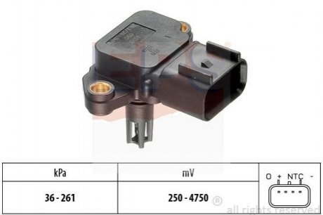 Датчик давления воздуха (вакуума) Ford Mondeo/Transit 2.0-2.4 00- EPS 1993076