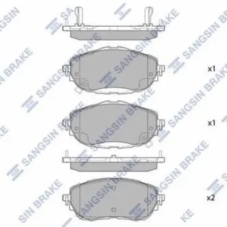 Кт. Гальмівні колодки дискові SANGSIN Hi-Q (SANGSIN) SP1700 (фото 1)