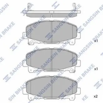 Кт. Гальмівні колодки дискові SANGSIN Hi-Q (SANGSIN) SP1606