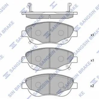 Колодки тормозные toyota avensisverso 2.2d 09- передние SANGSIN Hi-Q (SANGSIN) SP1577