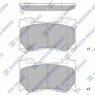 Колодки тормозные передние D1060JL00E,D10601TG1C,D1060JL00A,D1060JL00B,D1060JL00J,D1060JL00K,SMB10082 Hi-Q (SANGSIN) SP1471