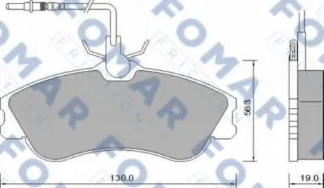 Колодки тормозные дисковые FO 642681 FOMAR FO642681