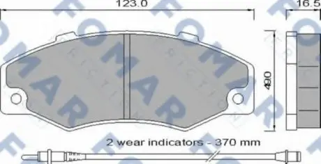 Колодки гальмівні дискові FO 546881 FOMAR FO546881