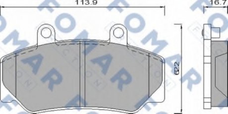 Колодки гальмівні дискові FO 473981 FOMAR FO473981