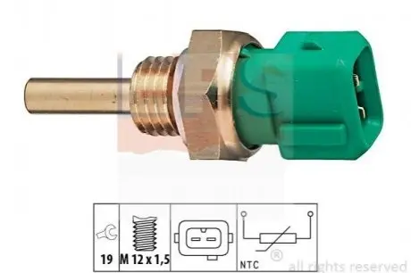 Датчик температури ох.рідини Mazda 323/626 1,3-1,8 85-94 EPS 1830211