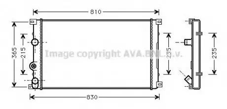 Радиатор MOVANO/MASTER D MT 98- (Ava) AVA COOLING RTA2276