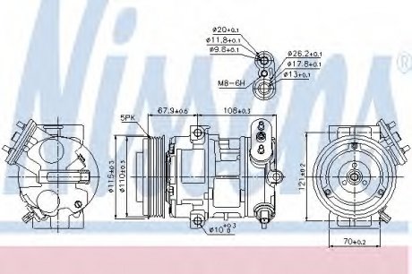 Компресор кондиціонера First Fit NISSENS 89100