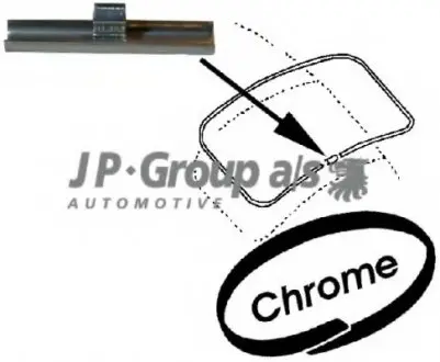 Облицовка / защитная накладка, ветровое стекло JP GROUP 8185950106