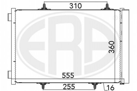Радіатор кондиціонера 6455EK Citroen ERA 667025 (фото 1)